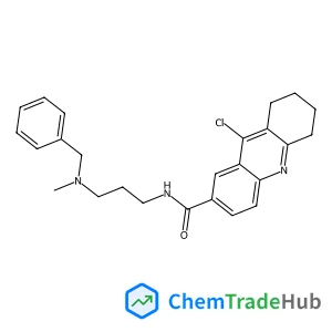 N-{3-[Benzyl(methyl)amino]propyl}-9-chloro-5,6,7,8-tetrahydro-2-acridinecarboxamide structure