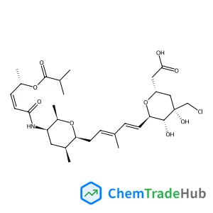 (1S,5R)-1,5-Anhydro-1-(carboxymethyl)-3-C-(chloromethyl)-2-deoxy-5-{(1E,3E)-5-[(2S,3S,5R,6R)-5-{[(2Z,4S)-4-(isobutyryloxy)-2-pentenoyl]amino}-3,6-dimethyltetrahydro-2H-pyran-2-yl]-3-methyl-1,3-pentadi
en-1-yl}-D-erythro-pentitol