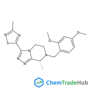 (8R)-7-[(2,4-Dimethoxyphenyl)methyl]-5,6,7,8-tetrahydro-8-methyl-3-(3-methyl-1,2,4-thiadiazol-5-yl)-1,2,4-triazolo[4,3-a]pyrazine