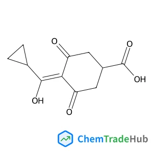 4-[Cyclopropyl(hydroxy)methylene]-3,5-dioxocyclohexanecarboxylic acid