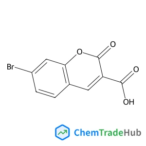 7-Bromo-2-oxo-2H-chromene-3-carboxylic acid structure 7-Bromo-2-oxo-2H-chromene-3-carboxylic acid structure