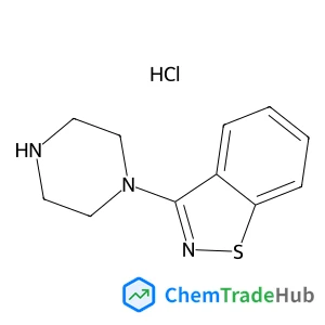 3-(1-Piperazinyl)-1,2-benzothiazole hydrochloride (1:1)