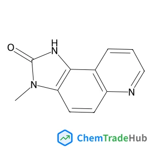 3-Methyl-1,3-dihydro-2H-imidazo[4,5-f]quinolin-2-one structure