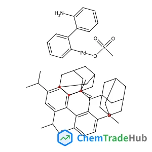 bis(adamantan-1-yl)[3,6-dimethoxy-2',4',6'-tris(propan-2-yl)-[1,1'-biphenyl]-2-yl]phosphane, {2'-amino-[1,1'-biphenyl]-2-yl}palladio methanesulfonate
