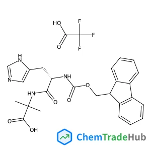 Alanine, N-​[(9H-​fluoren-​9-​ylmethoxy)​carbonyl]​-​L-​histidyl-​2-​methyl-​,2,​2,​2-​trifluoroacetate (1:1)