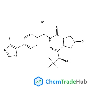 3-Methyl-L-valyl-(4R)-4-hydroxy-N-[4-(4-methyl-1,3-thiazol-5-yl)benzyl]-L-prolinamide hydrochloride (1:1)
