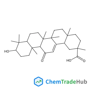 (3beta,18alpha)-3-Hydroxy-11-oxoolean-12-en-29-oic acid Chemical_Structure_Of