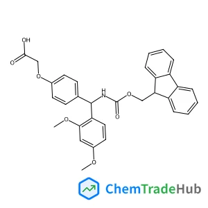 {4-[(2,4-Dimethoxyphenyl){[(9H-fluoren-9-ylmethoxy)carbonyl]amino}methyl]phenoxy}acetic acid