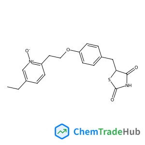 5-{4-[2-(5-Ethyl-1-oxido-2-pyridinyl)ethoxy]benzyl}-1,3-thiazolidine-2,4-dione