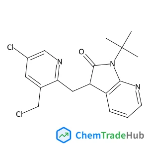 1-(tert-butyl)-3-((5-chloro-3-(chloromethyl)pyridin-2-yl)methyl)-1,3-dihydro-2H-pyrrolo[2,3-b]pyridin-2-one