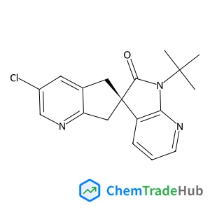 (6S)-3-Chloro-1'-(2-methyl-2-propanyl)-5,7-dihydrospiro[cyclopenta[b]pyridine-6,3'-pyrrolo[2,3-b]pyridin]-2'(1'H)-one