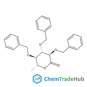 (3R,4S,5R,6R)-3,4,5-Tris(benzyloxy)-6-methyltetrahydro-2H-pyran-2-one (non-preferred name)