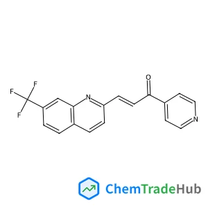 (2E)-1-(4-Pyridinyl)-3-[7-(trifluoromethyl)-2-quinolinyl]-2-propen-1-one