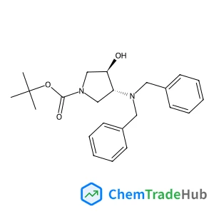 2-Methyl-2-propanyl (3R,4R)-3-(dibenzylamino)-4-hydroxy-1-pyrrolidinecarboxylate