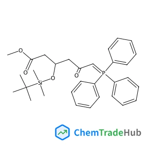 Methyl (3R)-3-{[dimethyl(2-methyl-2-propanyl)silyl]oxy}-5-oxo-6-(triphenylphosphoranylidene)hexanoate