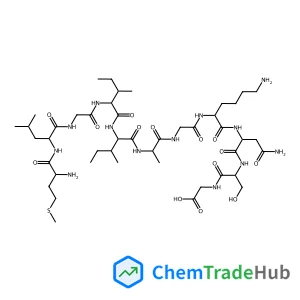 2-[[2-[[4-Amino-2-[[6-amino-2-[[2-[2-[[2-[[2-[[2-[[2-[(2-amino-4-methylsulfanylbutanoyl)amino]-4-methylpentanoyl]amino]acetyl]amino]-3-methylpentanoyl]amino]-3-methylpentanoyl]amino]propanoylamino]acetyl]amino]hexanoyl]amino]-4-oxobutanoyl]amino]-3-hydroxypropanoyl]amino]acetic acid