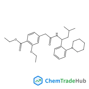 Ethyl 2-ethoxy-4-[2-({(1S)-3-methyl-1-[2-(1-piperidinyl)phenyl]butyl}amino)-2-oxoethyl]benzoate