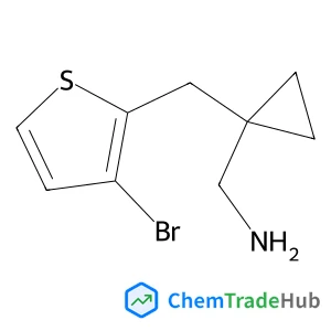 (1-((3-Bromothiophen-2-yl)methyl)cyclopropyl)methanamine