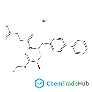 Sodium 4-{[(2S,4R)-1-(4-biphenylyl)-5-ethoxy-4-methyl-5-oxo-2-pentanyl]amino}-4-oxobutanoate