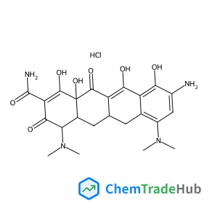 (4S,4aS,5aR,12aS)-9-Amino-4,7-bis(dimethylamino)-3,10,12,12a-tetrahydroxy-1,11-dioxo-1,4,4a,5,5a,6,11,12a-octahydro-2-tetracenecarboxamide hydrochloride (1:1)