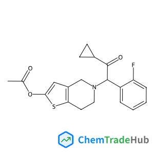 5-[2-Cyclopropyl-1-(2-fluorophenyl)-2-oxoethyl]-4,5,6,7-tetrahydrothieno[3,2-c]pyridin-2-yl acetate