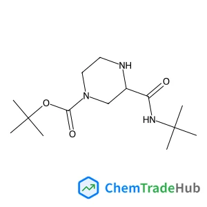 2-Methyl-2-propanyl (3S)-3-[(2-methyl-2-propanyl)carbamoyl]-1-piperazinecarboxylate
