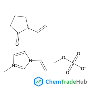 3-Methyl-1-vinyl-1H-imidazol-3-ium methyl sulfate - 1-vinyl-2-pyrrolidinone (1:1:1)