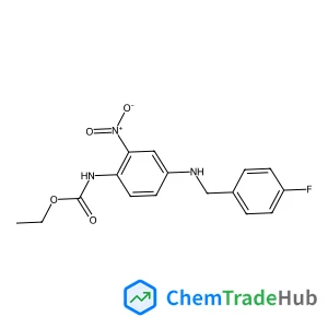 Ethyl (4-((4-fluorobenzyl)amino)-2-nitrophenyl)carbamate