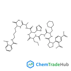 L-Lysinamide,1-(2,4-dinitrophenyl)-L-prolyl-3-cyclohexyl-L-alanylglycyl-S-methyl-L-cysteinyl-L-histidyl-L-alanyl-N6-[2-(methylamino)benzoyl]-