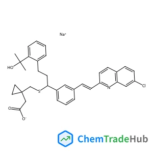 Sodium {1-[({(1R)-1-{3-[(E)-2-(7-chloro-2-quinolinyl)vinyl]phenyl}-3-[2-(2-hydroxy-2-propanyl)phenyl]propyl}sulfanyl)methyl]cyclopropyl}acetate