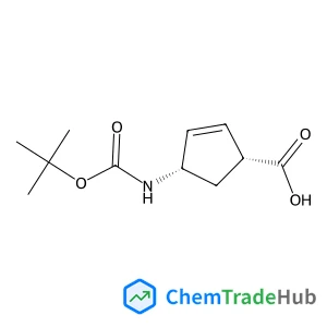 (+)-(1R,4S)-N-BOC-4-AMINOCYCLOPENT-2-ENECARBOXYLIC ACID