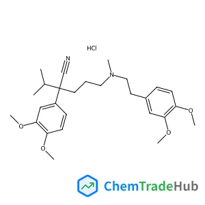 2-(3,4-dimethoxyphenyl)-5-{[2-(3,4-dimethoxyphenyl)ethyl](methyl)amino}-2-(propan-2-yl)pentanenitrile hydrochloride