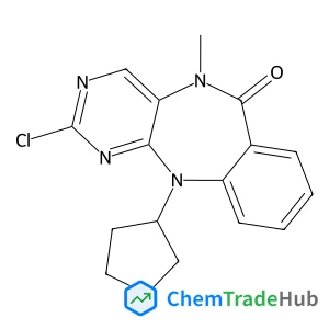 2-Chloro-11-cyclopentyl-5-methyl-5,11-dihydro-6H-pyrimido[4,5-b][1,4]benzodiazepin-6-one