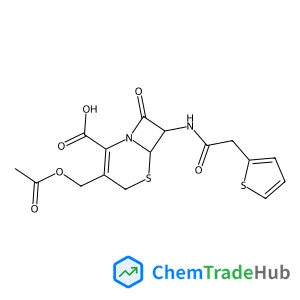 (6R,7R)-3-(Acetoxymethyl)-8-oxo-7-[(2-thienylacetyl)amino]-5-thia-1-azabicyclo[4.2.0]oct-2-ene-2-carboxylic acid