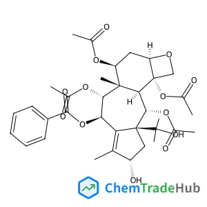 (2aR,4S,4aS,5R,6R,8S,9aS,10S,10aR,10bS)-4,5,10,10b-Tetraacetoxy-8-hydroxy-9a-(2-hydroxy-2-propanyl)-4a,7-dimethyl-2a,3,4,4a,5,6,8,9,9a,10,10a,10b-dodecahydro-1H-azuleno[5',6':3,4]benzo[1,2-b]oxet-6-yl
 benzoate