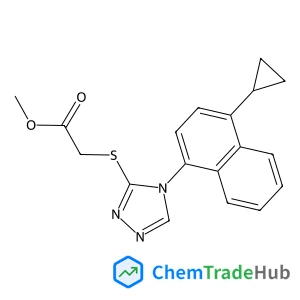 Methyl {[4-(4-cyclopropyl-1-naphthyl)-4H-1,2,4-triazol-3-yl]sulfanyl}acetate