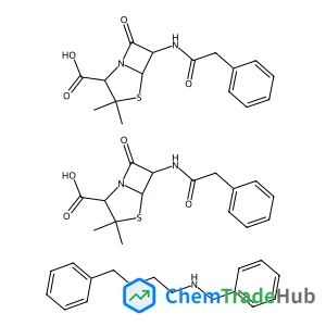 N,N'-Dibenzyl-1,2-ethanediaminium bis{(2S,5R,6R)-3,3-dimethyl-7-oxo-6-[(phenylacetyl)amino]-4-thia-1-azabicyclo[3.2.0]heptane-2-carboxylate}