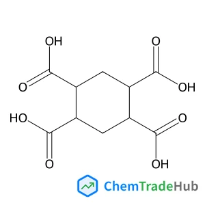 1,2,4,5-Cyclohexanetetracarboxylic acid Chemical_Structure_Of