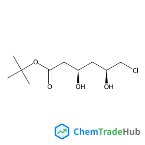 2-Methyl-2-propanyl (3R,5S)-6-chloro-3,5-dihydroxyhexanoate structure 2-Methyl-2-propanyl (3R,5S)-6-chloro-3,5-dihydroxyhexanoate structure