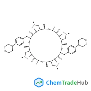 (3S,6R,9S,12R,15S,18R,21S,24R)-3,9,15,21-Tetraisobutyl-4,6,10,16,18,22-hexamethyl-12,24-bis[4-(4-morpholinyl)benzyl]-1,7,13,19-tetraoxa-4,10,16,22-tetraazacyclotetracosane-2,5,8,11,14,17,20,23-octone