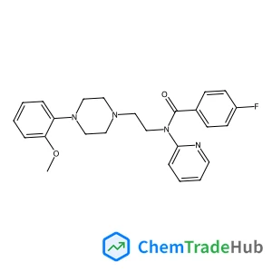4-Fluoro-N-{2-[4-(2-methoxyphenyl)-1-piperazinyl]ethyl}-N-(2-pyridinyl)benzamide