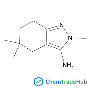 2,5,5-Trimethyl-4,5,6,7-tetrahydro-2H-indazol-3-amine structure 2,5,5-Trimethyl-4,5,6,7-tetrahydro-2H-indazol-3-amine structure