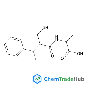 N-(2-(Mercaptomethyl)-3-phenylbutanoyl)-L-alanine