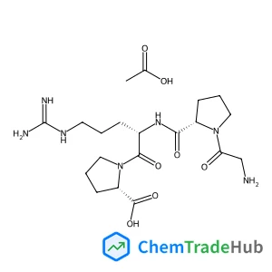 Glycyl-L-prolyl-L-arginyl-L-proline acetate (1:1) Chemical_Structure_Of
