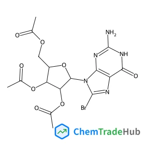 (2R,3R,4R,5R)-2-(Acetoxymethyl)-5-(2-amino-8-bromo-6-oxo-1H-purin-9(6H)-yl)tetrahydrofuran-3,4-diyl diacetate