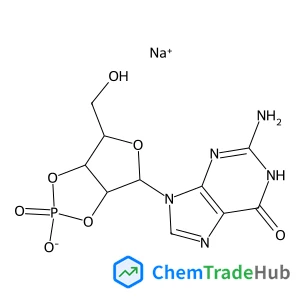 Sodium (3aR,4R,6R,6aR)-4-(2-amino-6-oxo-1,6-dihydro-9H-purin-9-yl)-6-(hydroxymethyl)tetrahydrofuro[3,4-d][1,3,2]dioxaphosphol-2-olate 2-oxide