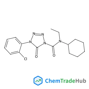 4-(2-Chlorophenyl)-N-cyclohexyl-N-ethyl-5-oxo-4,5-dihydro-1H-tetrazole-1-carboxamide