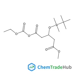 Methyl (3R)-3-{[dimethyl(2-methyl-2-propanyl)silyl]oxy}-5-[(ethoxycarbonyl)oxy]-5-oxopentanoate