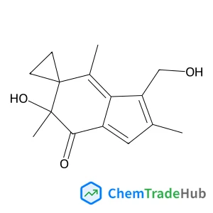 Spiro[cyclopropane-1,5'-[5H]inden]-7'(6'H)-one, 6'-hydroxy-3'-(hydroxymethyl)-2',4',6'-trimethyl-, (6'R)-