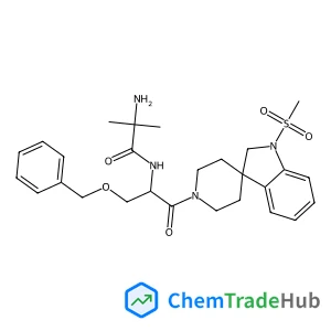 1'-(2-Methylalanyl-O-benzyl-D-seryl)-1-(methylsulfonyl)-1,2-dihydrospiro[indole-3,4'-piperidine]